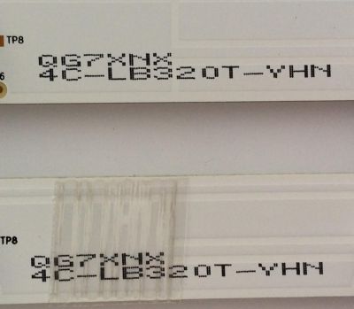 KIT DE LED PARA TV /  LVF320BEDXE1 / LVF320BEDX E1 V1 / TCL_ODN_32_OD40_2X10_3030C_100S1P REV.V3 / 4C-LB320T-YHN / QG7XNX  - Imagen 2